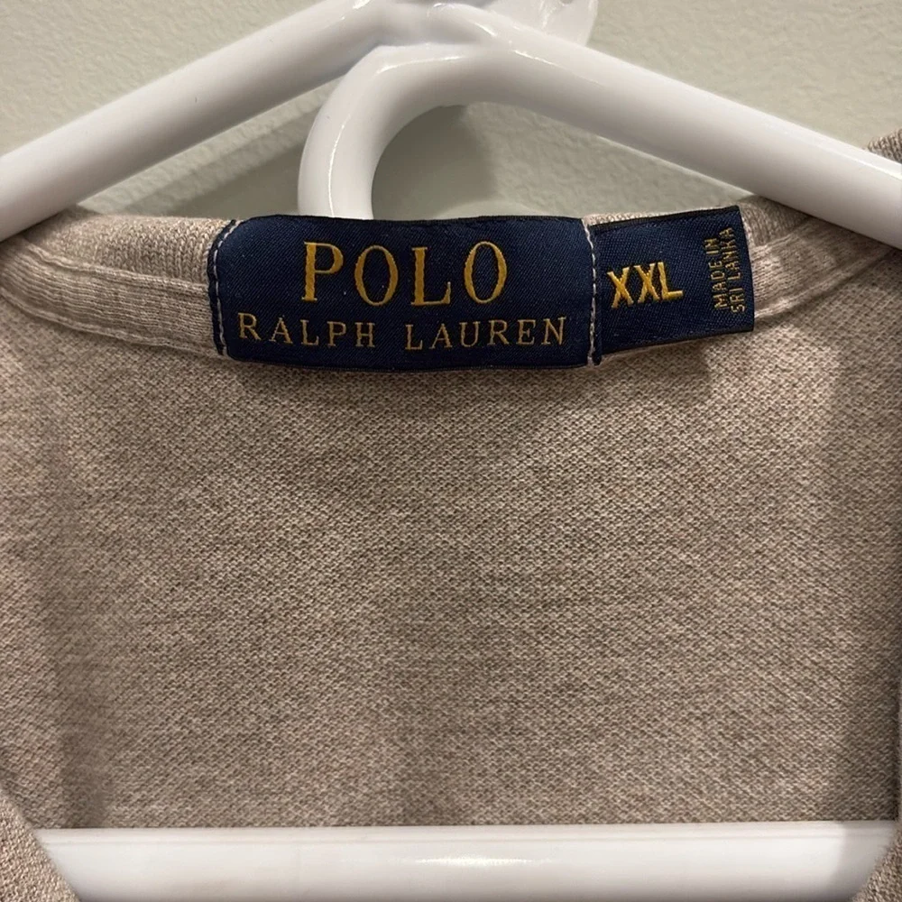 Polo Ralph Lauren - men’s light brown / beige short sleeve Polo Shirt. Size XXL